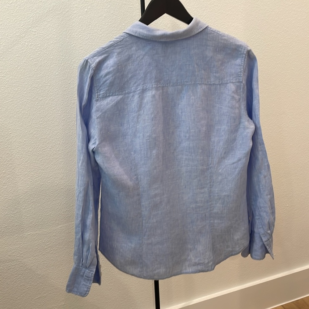 Jcrew Baird McNutt Irish linen shirt women - Picture 6 of 8